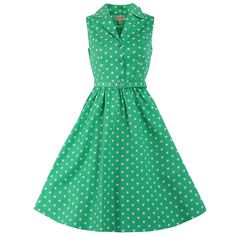 'Matilda' Green Heart Print Shirt Dress Print Shirt Dress, Pin Up Outfits, Dresses Green, Green Retro, Vintage Inspired Fashion, Pin Up Dresses, Green Heart, Vintage Inspired Dresses