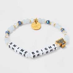 Tagline: Glow as bright as the Festival of Lights Description: Let your inner light shine brighter than eight nights with our "Shine Bright" bracelet from Little Words Project®, featuring a festive menorah charm. Wear it to add a touch of sparkle and joy to your Hanukkah celebrations—and beyond! This Little Word™is more than just a bracelet. It’s your key to inspiring a kinder world. Wear your word as long as you need it. When you’re ready, pass it on to someone else who needs it more. Each brac Recovery Inspiration, How To Celebrate Hanukkah, Inspirational Signs, Festival Of Lights, Your Word, Inner Light, Bracelet Ideas, Festival Lights