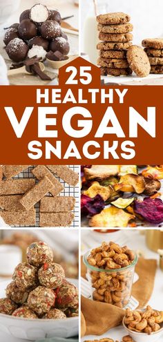 25 healthy vegan snacks that are easy to make and delicious for the whole family