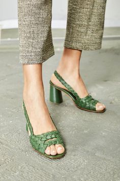 Elegant Chunky Heels, Vintage Sandals, Snakeskin Boots, Grey Heels, Mens Boots Fashion, Chunky Sandals, Chunky Heels Sandals, Slingback Heel, Rachel Comey