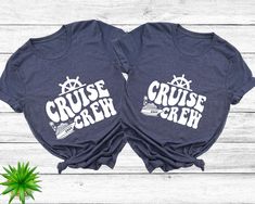 "'Cruise Crew 2024' shirt! Whether you're embarking on a tropical adventure or exploring exotic destinations, this shirt is your ticket to camaraderie and fun on the high seas. Featuring nautical-inspired graphics and bold typography, it's the perfect way to showcase your enthusiasm for cruising while commemorating your voyage in 2024. Join fellow travelers and create lasting memories as part of the exclusive 'Cruise Crew 2024' with this stylish and comfortable shirt.\" The solid color Unisex Tees are super soft ring-spun cotton...it's sure to be your new favorite tee (heather tees are a soft cotton-poly blend) -------DESIGN COLORS------- Black text/design will be printed on Light color shirts White text/design will be printed on Dark color shirts -------CARE INSTRUCTIONS------- Turn insid Matching Cruise Shirts, Tropical Adventure, Friends Trip, Cruise 2023, Fellow Travelers, T-shirt Print Design, Family Cruise Shirts, Cruise Shirts, Alaskan Cruise