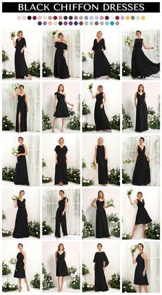 the black chiffon dresses are perfect for any occasion