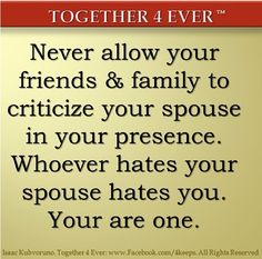 a sign that says, together 4 ever never allow your friends & family tocritize