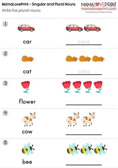 the printable worksheet for beginning and ending words with pictures on it, including two