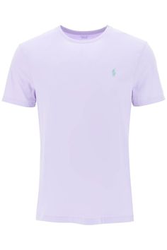 Polo Ralph Lauren lightweight cotton jersey T-shirt with contrasting logo embroidery on the chest. Custom Slim Fit and micro ribbed crew-neck. The model is 187 cm tall and wears a size L. Size Info STANDARD Color Detail Purple Made In Turkey Material 100% CO Season One fall Season Two winter Product clothing Brand Polo Ralph Lauren Size And Fit Latest Fashion Design, Cape Coat, Pant Shirt, Logo Embroidery, T-shirt Polos, Men's Collection, Embroidery Logo, Jersey T Shirt, Free Shopping