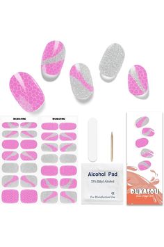 DUKASOU Semi Cured Gel Nail Strips, 28pcs Real Nail Polish Art Stickers/Wraps, Includes Prep Pads, Nail File &amp; Wood Stick, Sticker Nails for Women Girls Kids Diy Decorations Birthday Party Favor Gifts Sticker Nails, Favor Gifts, Polish Art, Nail Polish Art, Wood Sticks, Diy Decorations, Kids Diy, Art Stickers