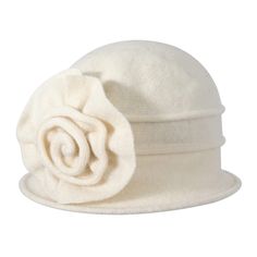 PRICES MAY VARY. 100% wool vintage winter hat, highly resilient, soft to the touch, providing head comfort and warm in cold weather. Inspired by the 1920s vintage cloche hat for women, decorated with a stitched (NOT glued) flower accent, more elegant and feminine look, go well with your dressy clothes. Can be stuffed into your handbag or suitcase easily, when needed it can regain its shape to wear. For easy travel or moving between events. This classy wool bucket hat is perfect for formal occasi 1920s Vintage Dresses, Cappello Cloche, 1920s Hats, Wool Bucket Hat, Dressy Clothes, Winter Bucket Hat, 1920s Vintage, Dress Winter, Hat For Women