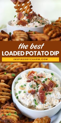 Level up your game day appetizers with this Loaded Potato Dip! You can make this with these simple ingredients; cheddar cheese, sour cream, chives, and bacon. You can experiment with this recipe if you want! Try this recipe and share it with friends!