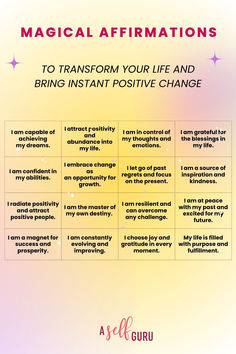 150 magical affirmations for positive life changes Transformation Affirmations, Magical Affirmations, Best Affirmations, Magical Quotes, Life Change, Morning Affirmations, Embrace Change, Making A Difference, Subconscious Mind