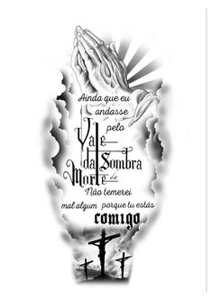 a tattoo design with the words and image of jesus's crucifix