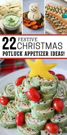 Make-ahead Christmas appetizers! Simple recipes with seasonal flavors for stress-free parties. Appetizers For Christmas, Easy Holiday Appetizers, Potluck Appetizers, Christmas Potluck, Christmas Appetizers Party, Festive Appetizers, Make Ahead Appetizers, Christmas Dinner Menu, Special Occasion Food