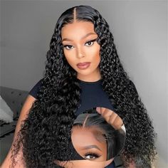 Item: Klaiyi Water Wave Pre-Cut Glueless Wig Put On and Go Human Hair Wigs Hair Material: 100% Virgin Human Hair Wig, Can be Dyed and Ironed by your favor Hair Color: Natural Black Color Hair Length:14~24 inches is available, Very Soft, Healthy and thick Lace Wig Type: 6x4.75 Pre-Cut Glueless Lace/7x5 Bye Bye Knots Cap Size:22-22.5 inches(54-58cm) Human Hair Wig Styles, Hair Wig Styles, Water Wave Wig, Natural Hair Wigs, 100 Human Hair Wigs, Curly Human Hair Wig, Glueless Wigs, Glueless Wig, Hair For Women