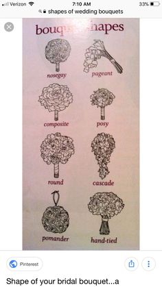 the flowers are arranged in different shapes and sizes on this sheet, which is printed with black ink