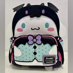 Gorgeous Halloween Cinnamoroll Backpack. Such A Cute Vampire Pup! Absolutely Love This Bag! Cute Halloween Travel Backpack, Themed White Backpack For Everyday Use, Cute Halloween Backpack For Everyday Use, Cute Halloween School Backpack, Novelty White School Bag, White Novelty School Bags, White Backpack For Halloween, White Halloween Backpack For Travel, Halloween White Backpack