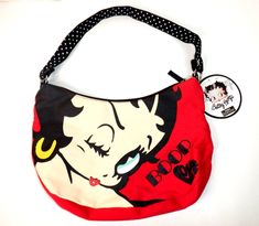 You are bidding on a Brand New Betty Boop red purse. Cute Red Shoulder Bag With Adjustable Strap, Retro Red Bag With Adjustable Strap, Cute Red Shoulder Bag, Cute Red Shoulder Bag For Everyday Use, Betty Boop Jewelry, Original Betty Boop, Betty Boop Purses, Dream Bag, Cute Birthday Ideas