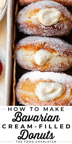 how to make bavarian creme filled donuts