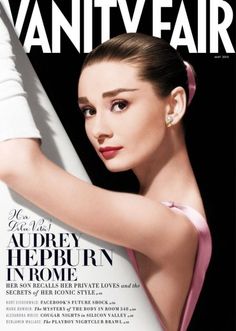 the cover of vanity magazine featuring an image of a woman