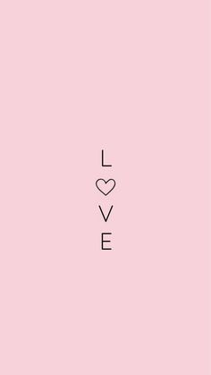 a pink background with the word love written in black on it's left side