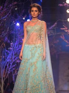 Attractive net fabric Turquoise ethnic Indian lehenga for bride B15382 Sky Blue Lehenga, Blue Lehenga, Lehenga Saree, Formal Party Dress, Bridal Fashion Week