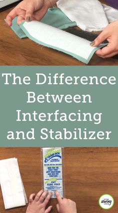 the differences between interfacing and stabilizer