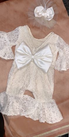 Can be made in any color Price may vary with changes Message for details Fitted Cute Baptism Dress, Cute Fitted Baptism Dress, White Baptism Dress With Bow For Spring, Cute Cream Sets For Baptism, Cute Cream Baptism Set, Cute Cream Baptism Sets, Cute White Baptism Dress For Wedding, Elegant Baptism Dress For Spring Pageant, Elegant Baptism Sets With Lace Trim