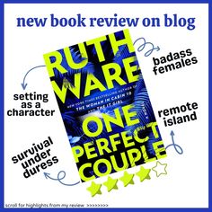 the book cover for ruth waree's one perfect couple is shown in blue and yellow