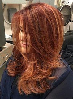 Copper Full Highlights On Dark Hair, Cooper Lowlights Blonde Highlights, Red Hair With Caramel Highlights, Hair Color Ideas Balayage, Redhead Hair Color, Caramel Hair Color, Hair Caramel, Sparkle Veil