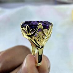 ITEM DESCRIPTION ✦ Handmade, high-quality item! ✦ Material: SOLID 925/10/14K GOLD (can be made in Silver/white/rose/yellow gold) ✦ SKU: BJ00RN234 ✦ Center stone: Amethyst ✦ Center Stone Size: 15x18mm Oval Cut ✦ Center Stone Weight: 11Ct ✦ Cut - Excellent ✦ Color: Purple ✦ Clarity: VVS1 ✦ Mohs Hardness: 9.25 ✦ Certification: On Request ✦ Metal Weight:7.5 Gram Approx ✦ Style: Solitaire ✦ Setting: Prong ✦ Hallmark: 925/10K/14K Stamp ✦ Country of Manufacture: India ✦ Condition: Brand New, Never been Wedding Ring Amethyst, Amethyst Wedding Ring, Engagement Ring Gemstone, Amethyst Wedding Rings, Amethyst Engagement Ring, Amethyst Wedding, Amethyst Ring Engagement, Ring Oval, Ring Gemstone