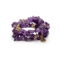 Gold And Purple Chip Chunky Clustered Multistrand Stackable Hypoallergenic Nickel Free Bracelet Stack Set. Custom Decorative Accent Beads Accents And Designed With Love In Texas. Size Small, Medium, Large, and Extra Large Ranging From 6.25 - 7.25 Inch Circumference With Custom Sizing Available On Select Pieces. Multi-strand Beaded Bracelets For Jewelry Making, Adjustable Amethyst Beads For Jewelry Making, Elegant Wrap Bracelet With Round Natural Stones, Hand Wrapped Purple Bracelets, Adjustable Handmade Bracelets, Handmade Adjustable Bracelet For Accessorizing, Double Strand Gemstone Beads Bracelet As Gift, Multi-strand Natural Stone Bracelets As Gift, Multi-strand Natural Stones Bracelet For Gifts