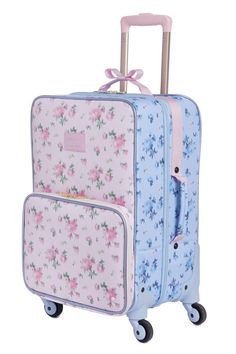 Cute Suitcases, Blue Filter, Girly Bags, Birthday Wishlist, Pretty Bags, New Fragrances, Pink Love, Cute Bags, Rose Print