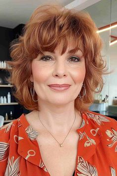 80+ Youthful Hairstyles & Haircuts for Women Over 50 50s Haircuts Women, Reba Hairstyles, Shag Haircuts For Women Over 50, Short Hair For Women Over 50, Very Layered Hair Medium Over 50, Old Lady Hairstyles, Medium Choppy Hair, Razor Cut Hairstyles, Short Shaggy Hair