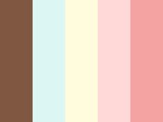 the color palette is brown, pink, and blue