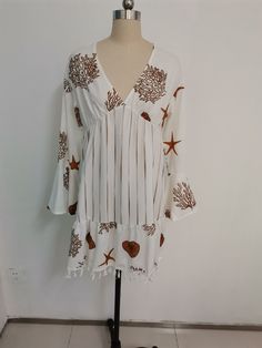 Season: Spring,Summer,Autumn,WinterSize:S,M,L,XL,2XLColor:White Style:Daily,Party,BeachDress Length:ShortOccasion: Daily,Party,BeachFabric:Polyester,LacePackage Contents: 1* Dress, without Accessorie Long Sleeve Beach Dresses For Vacation, Beachy White V-neck Cover-up, Beach-style Long Sleeve Dresses, Long Sleeve Beachy Dresses For The Beach, Beachy Long Sleeve Dresses For Vacation, Long Sleeve Beachwear Dresses For Beach, Summer Long Sleeve Beach Dress For Beach Party, White Cover-up For Brunch During Beach Season, Long Sleeve Beach Dress For Vacation