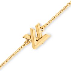 LOUIS VUITTON® - Go-14 Bracelet - Gold Louis Vuitton Gifts, Bracelet Luxury, Trunk Bag, Sleek Style, Wallet Pouch, Buckle Shoes, Monogram Bag, Bracelet Collection, Wallet Chain