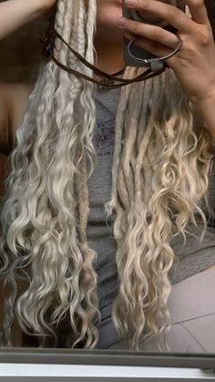 #волосы #дреды #блондинка # Partial Dreadlocks, Beautiful Dreadlocks, Dreadlock Style, Hippie Hair, Hair Stuff, Ash Blonde