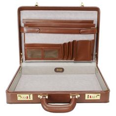 McKlein Daley Leather 3.5" Attache Briefcase (Brown), Size: One size Formal Rectangular Briefcase With Luggage Sleeve, Classic Brown Cases For Formal Occasions, Classic Brown Cases For Business Trips, Classic Rectangular Laptop Case, Classic Brown Office Cases, Classic Brown Formal Cases, Classic Rectangular Office Cases, Classic Briefcase For Office, Classic Rectangular Briefcase For Office