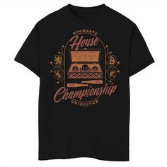 He'll love the look of this boys' 8-20 Harry Potter House Championship Graphic Tee. He'll love the look of this boys' 8-20 Harry Potter House Championship Graphic Tee. FEATURES Crewneck Short sleevesFABRIC & CARE Cotton Machine wash Imported Size: Large. Color: Black. Gender: male. Age Group: kids. Championship Graphic, Husky Black, Potter House, Harry Potter House, Potters House, Harry Potter Houses, Hogwarts Houses, Boy Tees, Large Black