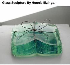 a glass sculpture by hennie elzinga