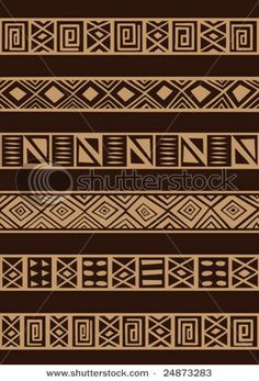 a brown and beige pattern with geometric shapes