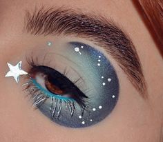 Galaxy Makeup, Mekap Mata, Drag Make-up, Cute Eye Makeup, Eye Makeup Designs, Makeup Eye Looks