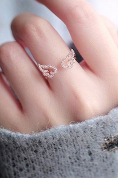 Crystal Angel, Jewelry Accessories Ideas, Classy Jewelry, Rings For Girls