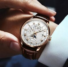 Mechanical Watch Men, Sac Lunch, Chronograph Watch Men, Leather Strap Watch, Luxury Watches For Men, Mechanical Watch, Automatic Watch