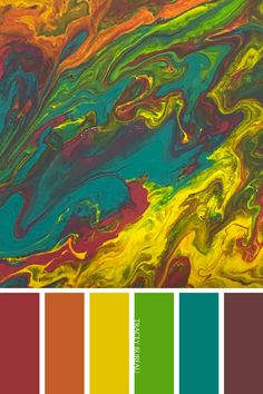 the colors in this painting are very vibrant, and it looks like they could be used for