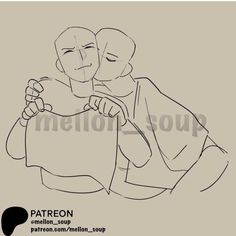 an image of two people hugging each other with the caption, patreon