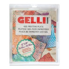 a package of geli printing plates with different colors and designs on them, including one for