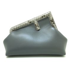 Fendi Clutch Bag Leather Gray Fendi Clutch, Fendi Bags, Limited Time, Gray Color, Leather Bag, Clutch Bag, Fendi, Bag Lady, Shoulder Bag