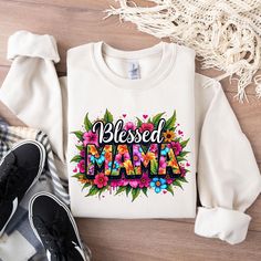 Blessed Mama Shirt, Shirt Sublimation Design, Mama Sublimation, Sublimation Shirt, Blessed Mama, Png Floral, Shirt Sublimation, Trendy Mom, Mom Diy