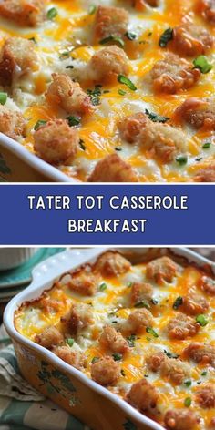 tater tot casserole with meatballs and cheese