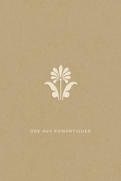 an image of the logo for old aux romantiques on a brown paper background