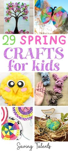 spring crafts for kids that are easy to make